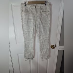 Anthropologie Pilcro  Morocco Stret cream gray skinny jeans women's size 29